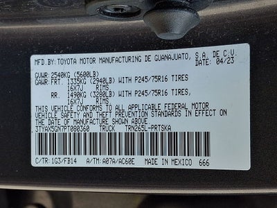 2023 Toyota Tacoma SR RWD