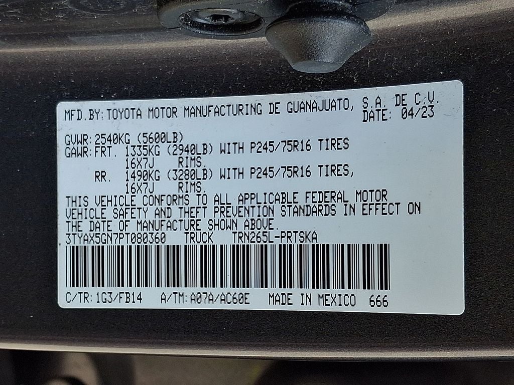 2023 Toyota Tacoma SR RWD