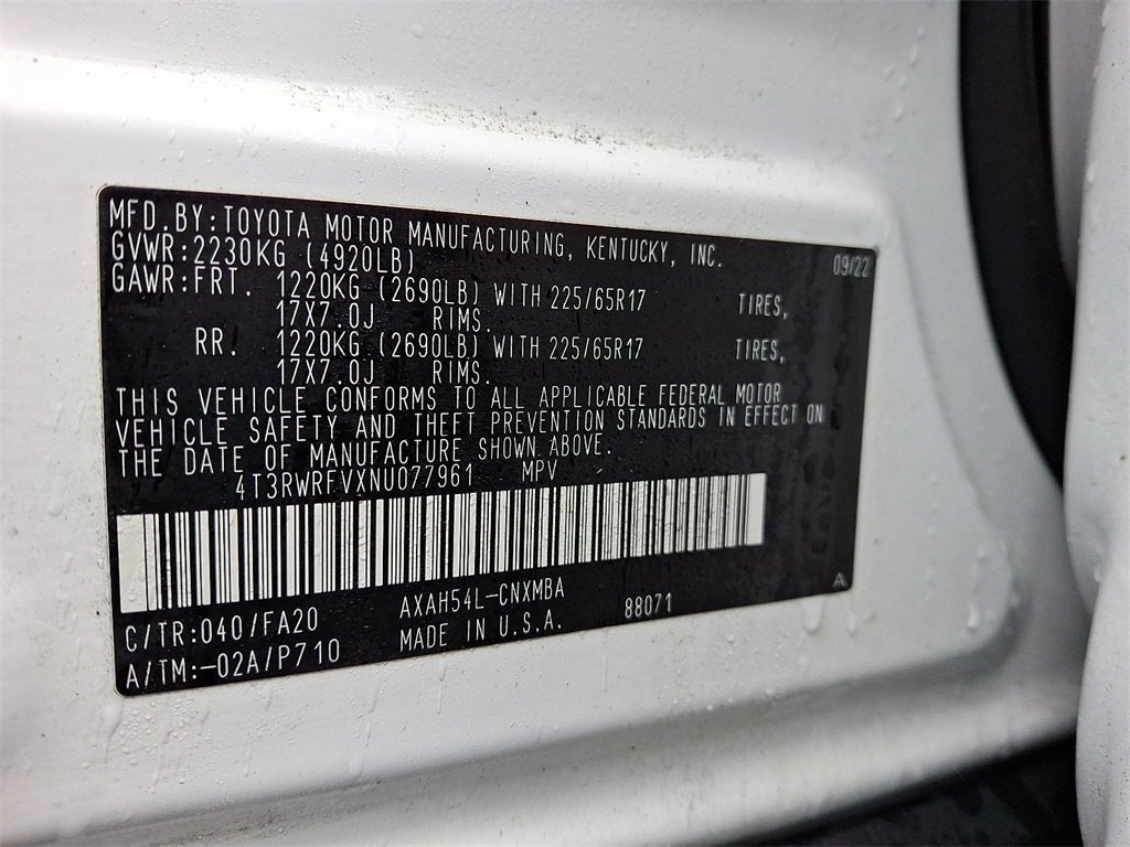 2022 Toyota RAV4 Hybrid XLE AWD