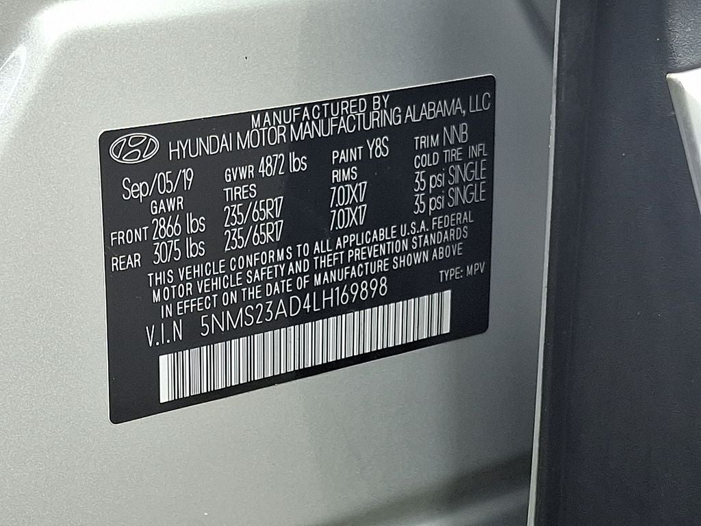 2020 Hyundai SANTA FE SE FWD