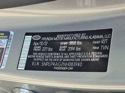 2022 Hyundai ELANTRA Limited FWD