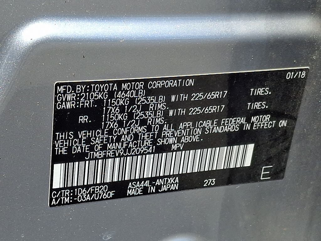 2018 Toyota RAV4 LE AWD