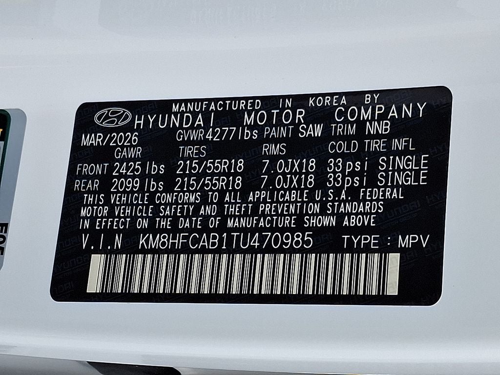 2026 Hyundai KONA SEL Sport