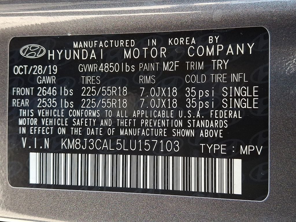 2020 Hyundai TUCSON SEL AWD