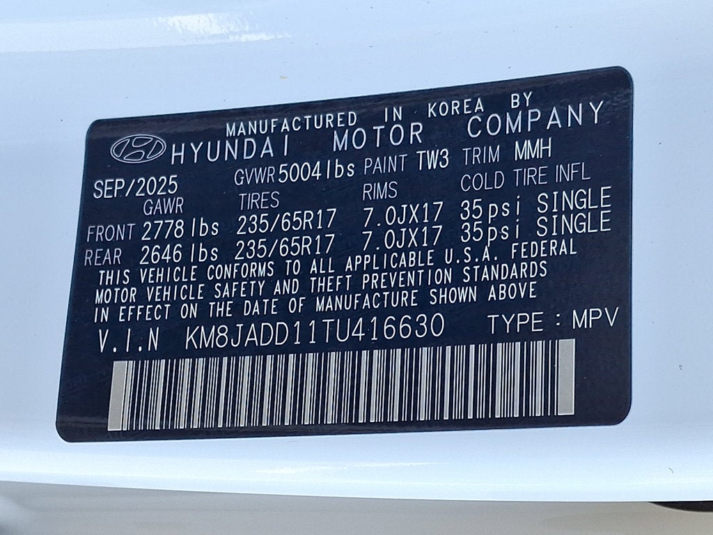 2026 Hyundai TUCSON HYBRID Blue SE