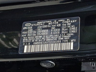 2026 Hyundai PALISADE HYBRID SEL Premium 7 Passenger