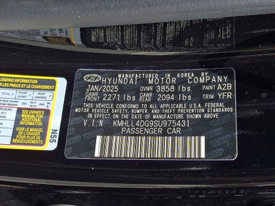 2025 Hyundai ELANTRA SE FWD
