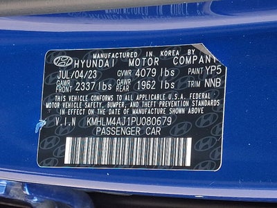 2023 Hyundai ELANTRA HYBRID Blue FWD
