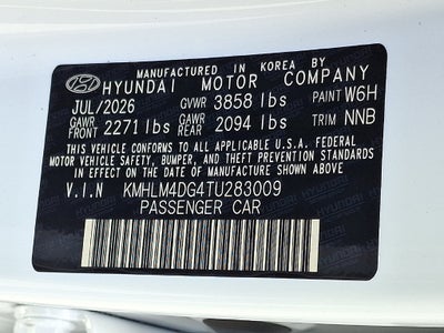 2026 Hyundai ELANTRA SEL Sport