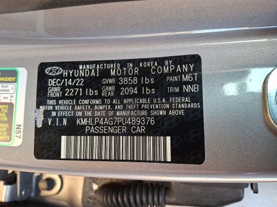 2023 Hyundai ELANTRA Limited FWD