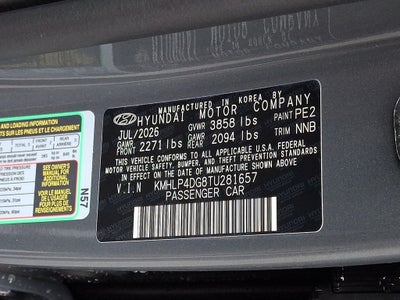 2026 Hyundai ELANTRA Limited
