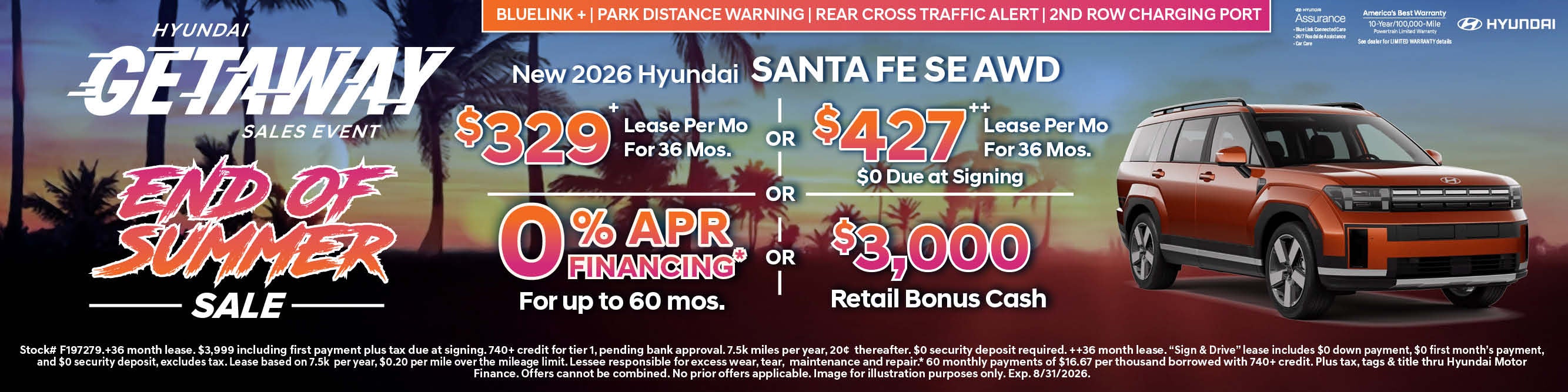 Summer Sale 2026 Hyundai Santa Fe 