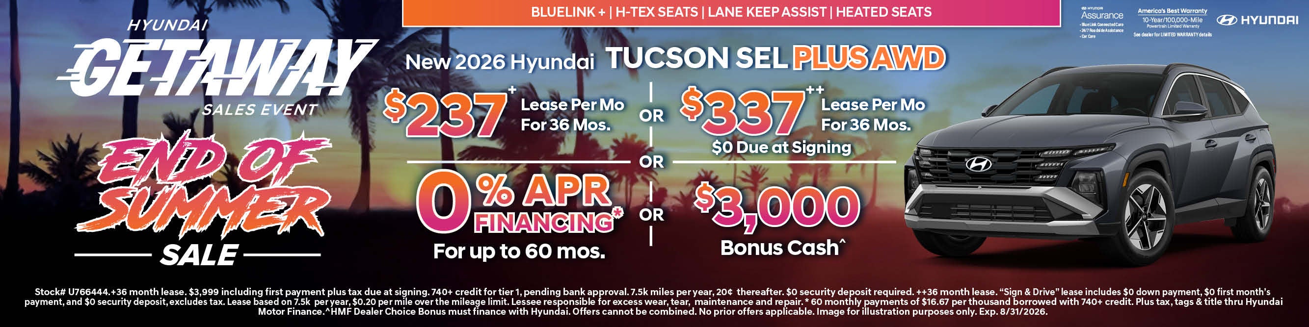 Summer Sale 2026 Hyundai Tucson SEL Plus 