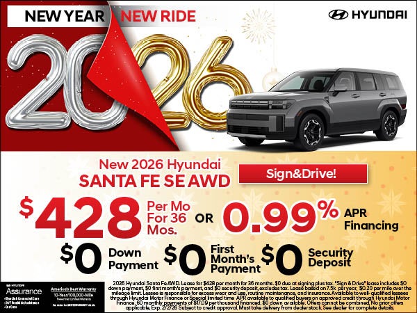 2026 Hyundai Santa Fe SE AWD