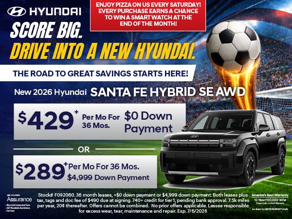 New 2026 Hyundai Santa Fe Hybrid AWD