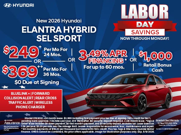 2026 Elantra Hybrid SEL Sport