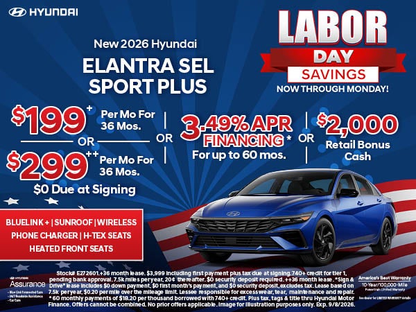 2026 Elantra SEL Sport Plus