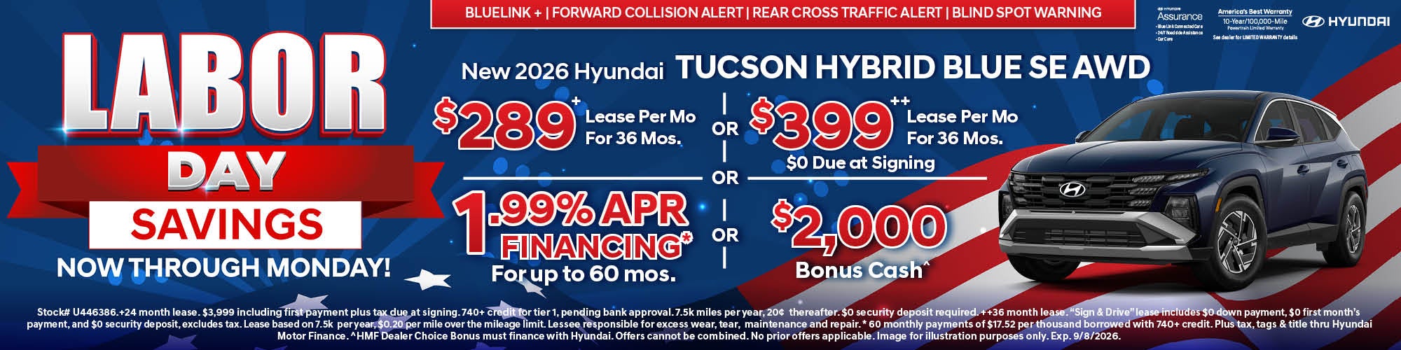 2026 Tucson Hybrid Blue SE AWD