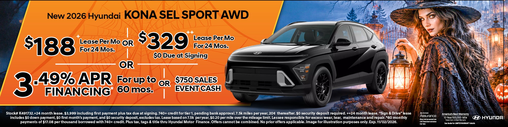 2026 Kona Specials for October! 