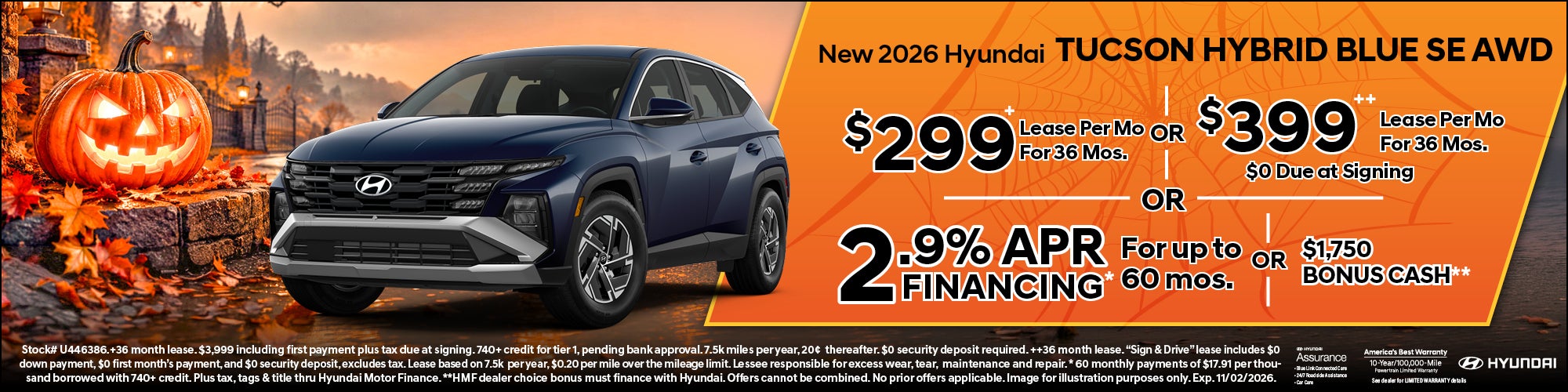 2026 Tucson Hybrid Specials for October!